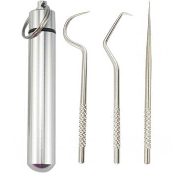 Mini Boîte inox Cure‑dents Nomade