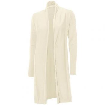 Cardigan Long Tendance Écru