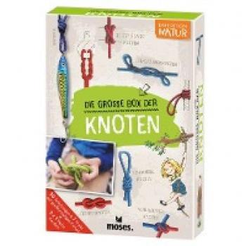Kessel, Carola von Moses. Expedition Natur: Die Große Box Der Knoten, Knoten Lernen Für Kinder, 30 Knotenübungen Für Kleine Pfadfinder Ab 6 Jahren, 2 X 1 Meter Kordeln Inklusive