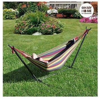 Hamac familial avec support en métal