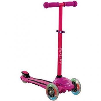 U‑Move M004012 Compact Pink/Purple LED 3‑Wheel Scooter (66x55x28 cm)