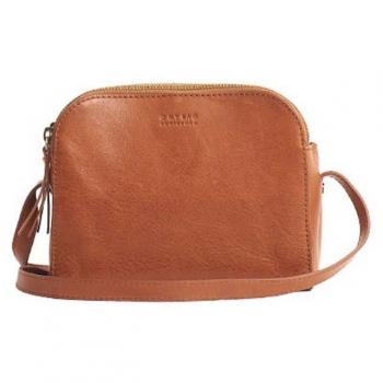 Emily Crossbody Bag in Cognac Stromboli Leather