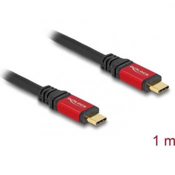 Delock USB‑Type‑C 10 Gbps 1 m Maschio‑Maschio PD3.0 con Metallo Rosso