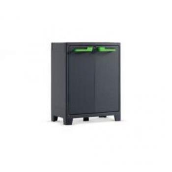 Keter Moby Armoire de rangement basse Gris Graphite 100 cm