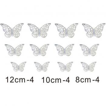 Mariposas adhesivas de doble capa para pared y nevera