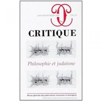 Critique 728-729 philosophie et judaisme