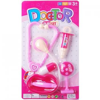 6pcs Kids Pretend Doctor Set with Stethoscopes and Syringe