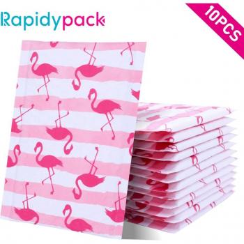 10PCS Self-Sealing Flamingo Bubble Envelopes