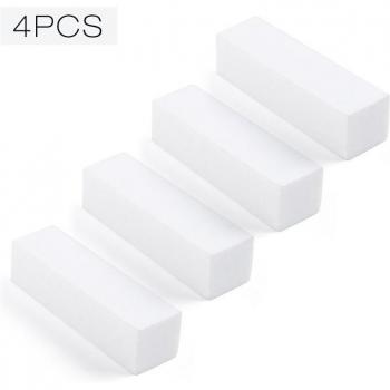 ROSALIND 4Pcs White Pink Nail Buffers Block
