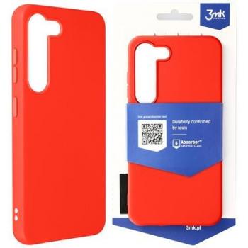 3MK Matt Case für Samsung Galaxy S23+, Soft Touch Silikonhülle in Rot