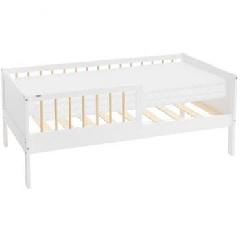 Lit d'enfant 70x140 cm avec sommier à lattes et protection contre les chutes