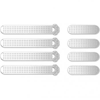 Autocollants métalliques anti-poussière pour haut-parleurs de téléphone, 8 pièces, compatible iPhone 13, 12 Pro, 11 Pro