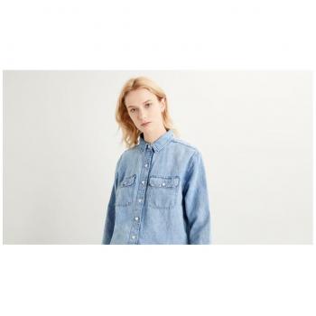 Camicia Levi's Commuter Olsen Utility Donna Blu Denim