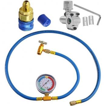 R134A Refrigerant Hose with Gauge and BPV31 Quick Adapter