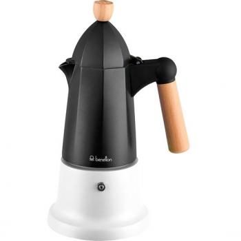 Cafetière en bois de hêtre et aluminium Benetton 6 tasses