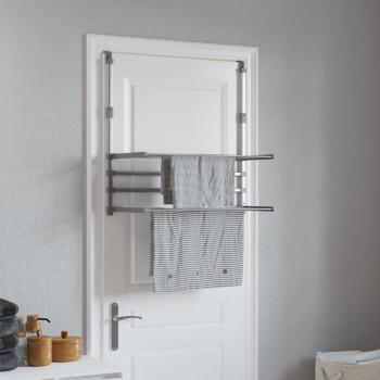 VidaXL Drying Rack for Balcony 35x9.8x(23.6-37.4) Aluminum