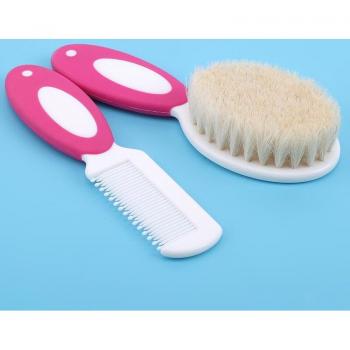 Cepillo y peine de madera para bebé