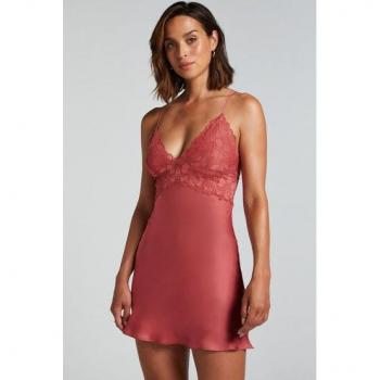 Hunkemöller Vestido de Noche Satinado Rosa