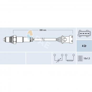 Sonde Oxygène FAE 77382