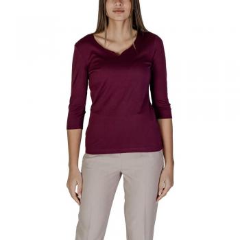 Street One Red Long Sleeve V-Neck 2XL