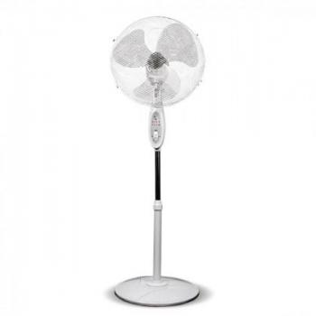 Dálkově ovládaný stojanový ventilátor 16, stříbrný