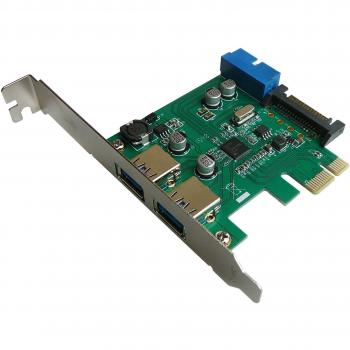 Adaptateur PCIe 2.0 x1 USB 3.0 5G 4 ports