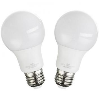Lot double d’ampoules LED 9W E27, Sphère 3000K, 810 lumens – Modèle Globo 10600‑2