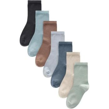 Next Baumwollsocken Set in Blau/Neutral/Mineral 7 Stück