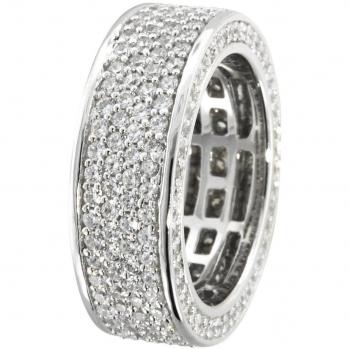 Schimmernder Zirkonias-Ring „Trendor“ – Geschenkidee für Damen