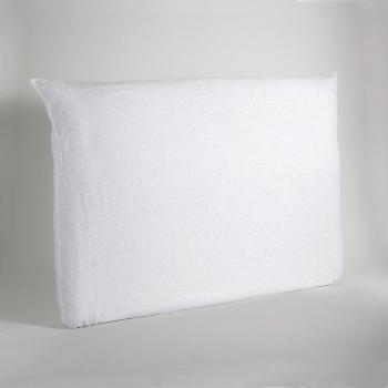 Housse tête de lit lin lavé Mereson Blanc 140 cm