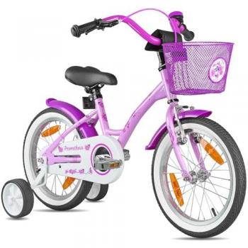 Bicicletta 16 Prometheus in Viola e Bianco per Piccoli