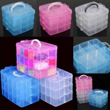 Conteneur à 18 grilles pour accessoires artisanaux