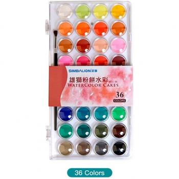 12 couleurs de peinture avec pinceau