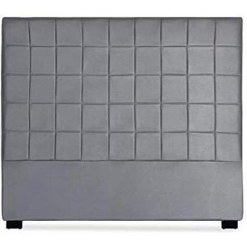 Menzzo Tête de lit Chess Simili Gris 140