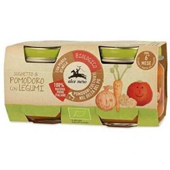 Sughetto Di Pomodoro Con Legumi Biologico Alce Nero 2x80g