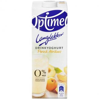 Optimel Langlekker Drinkyoghurt Perzik Abrikoos 1 liter