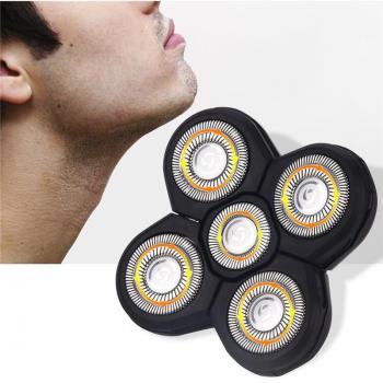 Kemei rasoir électrique pour hommes KM-1000, cinq têtes flottantes, acier inoxydable, étanche