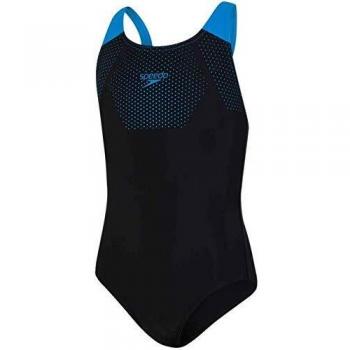 Bambina Sport Speedo Muscleback Nero Blu 7-8