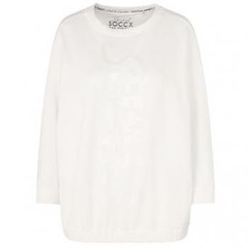 Glitzer-Sweater SOCCX Damen XL mit Gummizug