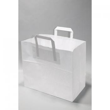 Sac en papier blanc 220+110x360mm