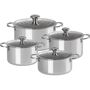 Le Creuset 4-tlg. Edelstahl Kochtopfset