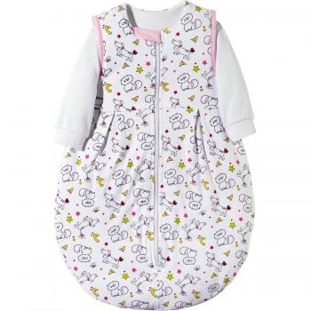 Coconette Interlock‑Jersey Schlafsack für Kinder (2‑teil) – Weiß, 50/56