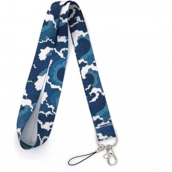 Hokusai Waves Key Strap
