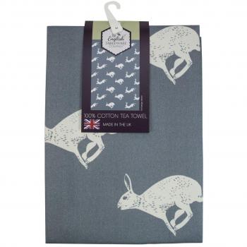 Artisan Hare Print Tea Towel – English Tableware