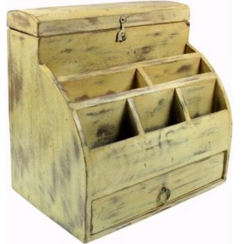 Guru-Shop Vintage Schreibtisch Ordnungshüter, Schreibtisch Ablage