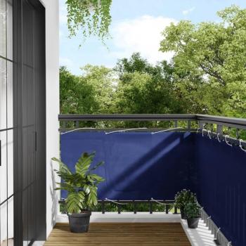75x800 cm Blue Balcony Privacy Panel 100% Oxford Polyester vidaXL