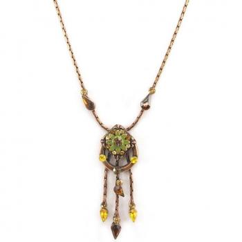 Collar “Pétulia” en Ámbar Marrón – Colección Les Trésors De Lily