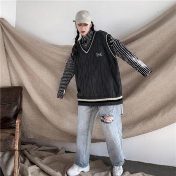 V‑Col Patchwork Homme Coed