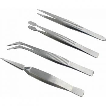 4Pcs Multi-Tool Precision Tweezers Set