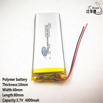 104080 3.7V 4000mAh Lithium-Ion Battery for Portable Electronics